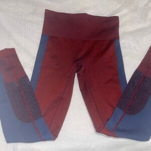 JoyLab Maroon and Blue Women's Leggings